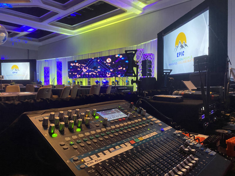 Live event audio with video walls