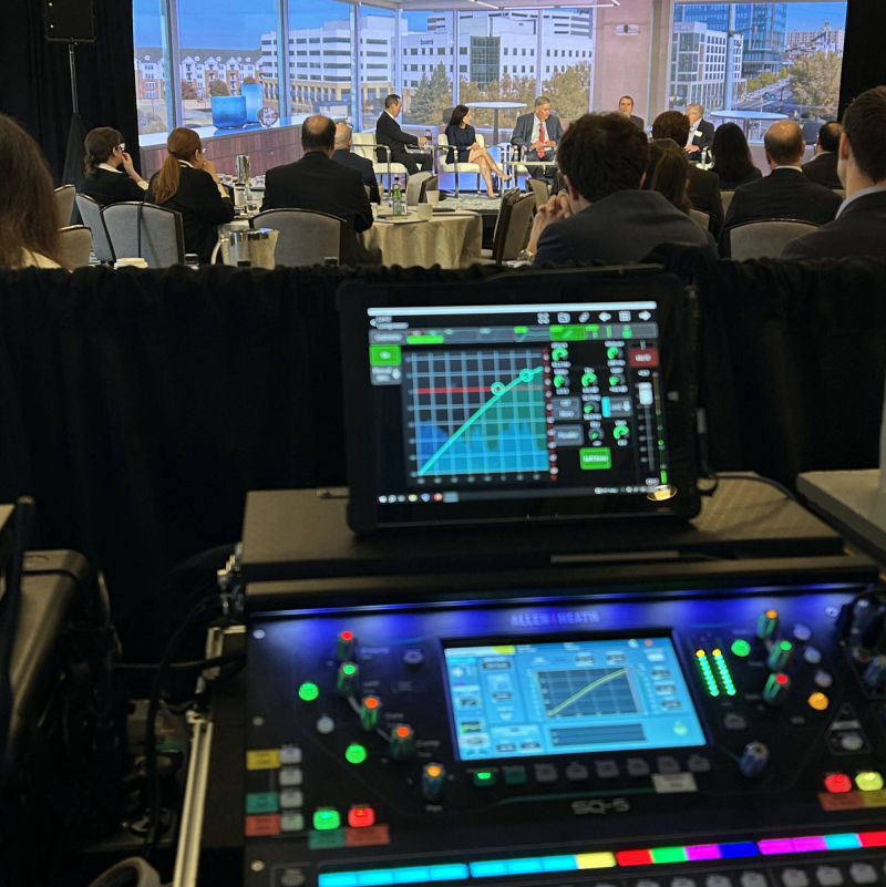 Live corporate event audio